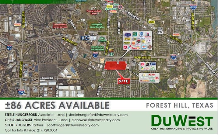 Pictures of Retail, Office, Land property located at SEC of Wichita Dr & Forest Hill Cir, Forest Hill, TX 76140 for sales - image #1