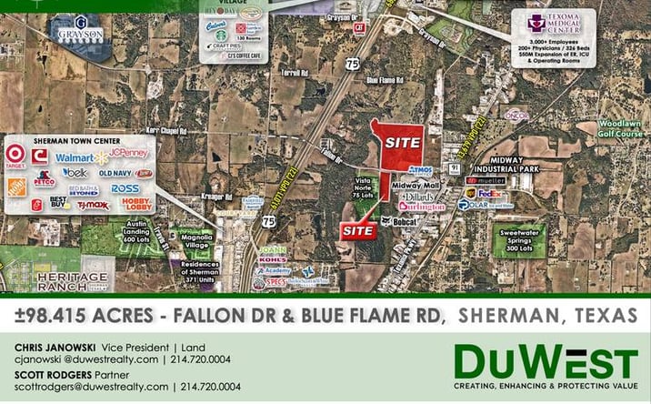 Pictures of Land property located at NWQ & SWQ Fallon Dr & Blue Flame Rd, Sherman, TX 75090-2146 for sales - image #1