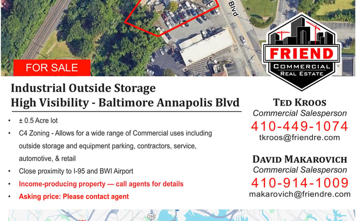 Pictures of Land property located at 6894 Baltimore Annapolis Blvd, Linthicum Heights, MD 21090 for sales - image #1