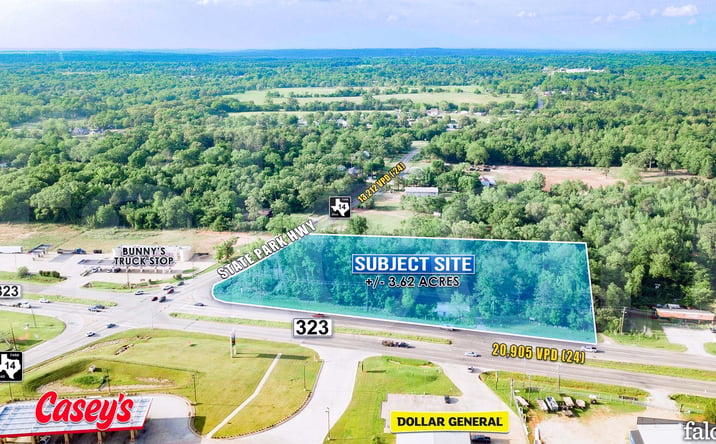 Pictures of Land property located at NEC Loop 323 & State Park Hwy (FM 14), Tyler, TX 75706 for sales - image #1