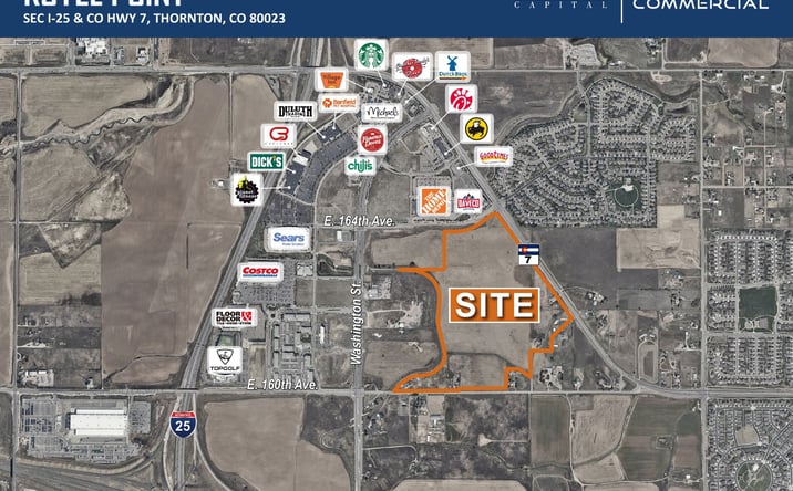 Pictures of Mixed Use, Land property located at SEC I-25 & CO HWY 7, Thornton, CO 80023 for sales - image #1