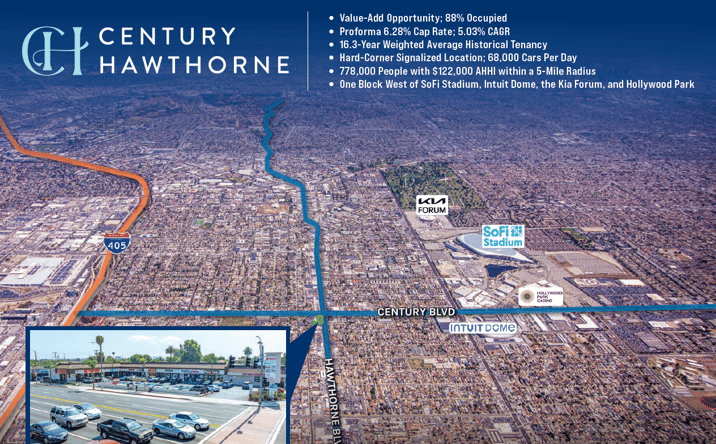 Pictures of Retail property located at 10001 Hawthorne Boulevard, Inglewood, CA 90304 for sales - image #1