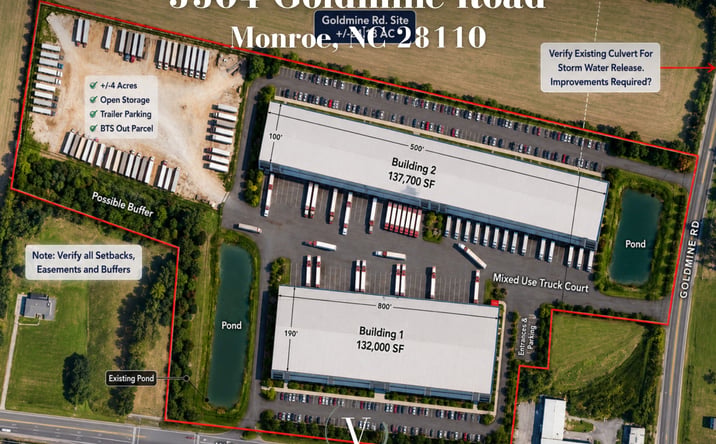 Pictures of Land, Industrial property located at 3304 Goldmine Road, Monroe, NC 28110 for sales - image #1