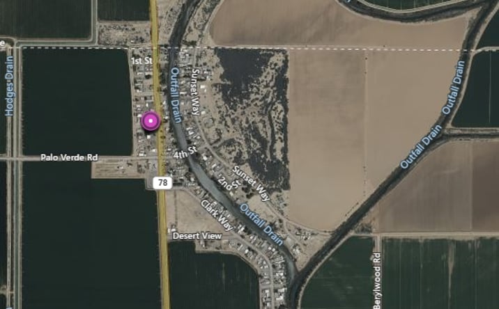 Pictures of Land property located at 4345 Ben Hulse Hwy Main S, Palo Verde, CA 92266 for sales - image #1