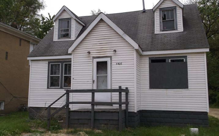 Pictures of Multifamily property located at 4406 Cleveland Street, Gary, IN 46408 for sales - image #1