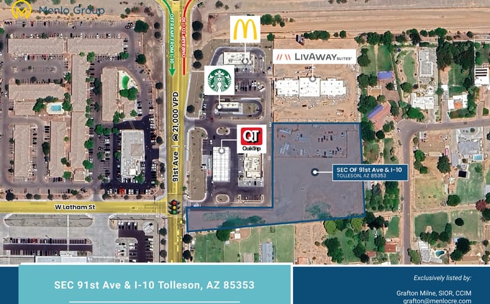 Pictures of Land property located at SEC 91st Avenue & Interstate 10, Tolleson, AZ 85353 for sales - image #1