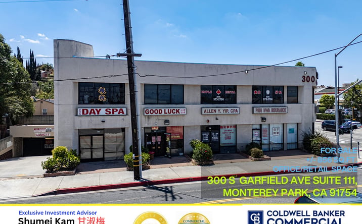 Pictures of Retail, Office property located at 300 S Garfield Ave Suite 111, Monterey Park, CA 91754 for sales - image #1