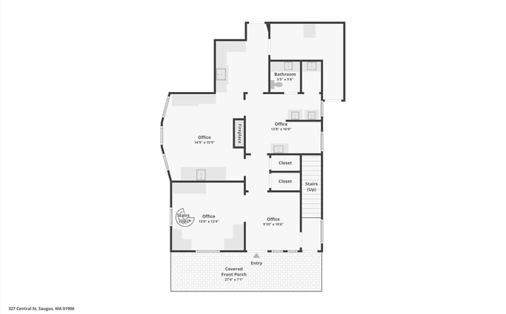 Pictures of Multifamily, Office, Mixed Use property located at 327 Central Street, Saugus, MA 01906 for sales - image #1