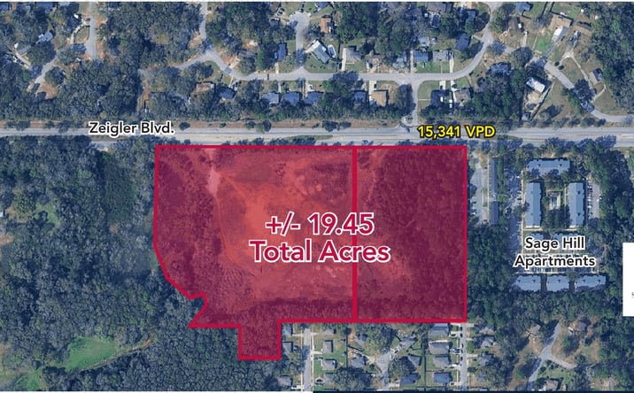Pictures of Land property located at 6850 Zeigler Blvd, Mobile, AL 36608 for sales - image #1