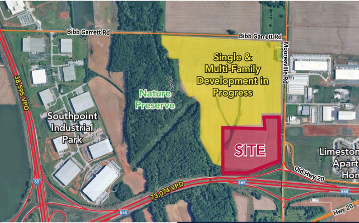 Pictures of Retail, Land property located at I-565 & Mooresville Road, Huntsville, AL 35671 for sales - image #1
