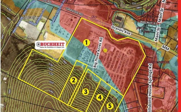 Pictures of Land property located at 4640-4685 Big 3 Acres Rd., House Springs, MO 63051 for sales - image #1