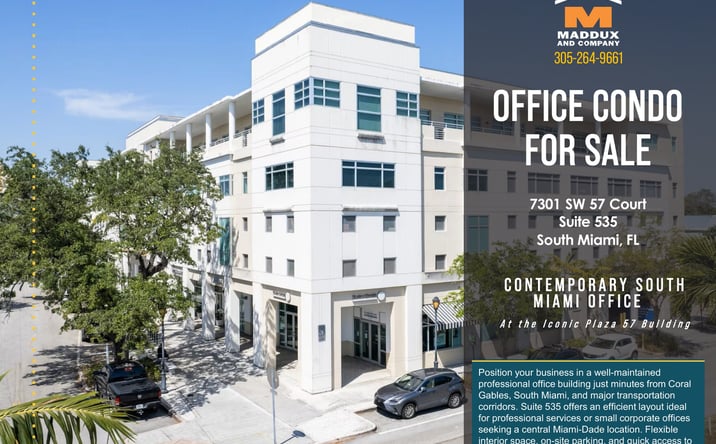Pictures of Office property located at 7301 SW 57th Court Suite 535, South Miami, FL 33143 for sales - image #1