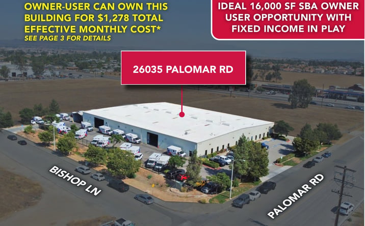 Pictures of Industrial property located at 26035 Palomar Rd, Menifee, CA 92585 for sales - image #1
