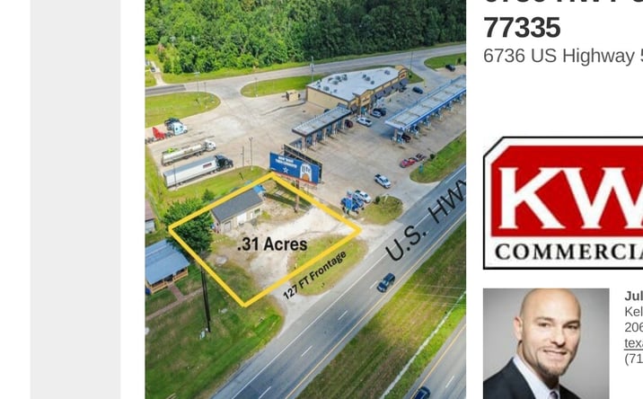 Pictures of Retail, Land property located at 6736 US Highway 59 S, Goodrich, TX 77335 for sales - image #1
