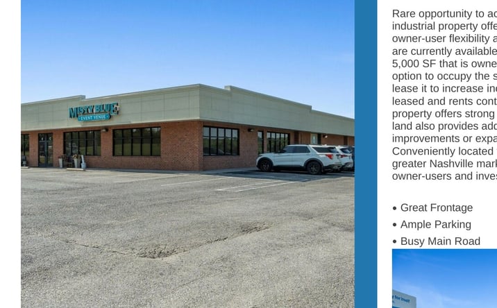 Pictures of Retail, Office, Industrial property located at 6978 Lebanon Rd, Mount Juliet, TN 37122 for sales - image #1