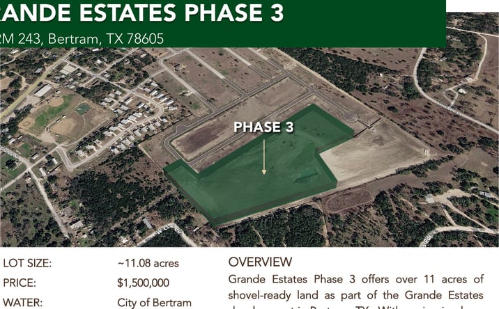 Pictures of Land property located at 707 RM 243, Bertram, TX 78605 for sales - image #1