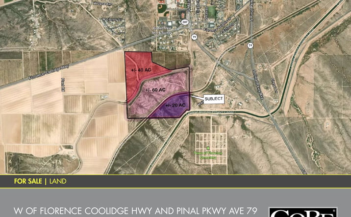Pictures of Land property located at W of Florence Coolidge Hwy and Pinal Pkwy Ave 79, Florence, AZ 85132 for sales - image #1