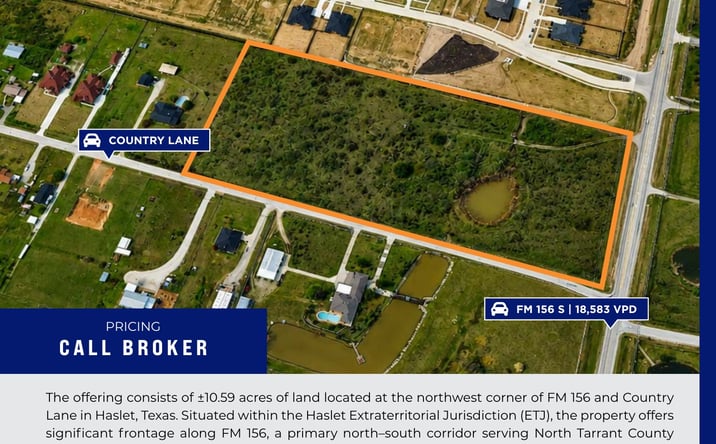 Pictures of Land property located at 11175 FM 156, Haslet, TX 76052 for sales - image #1