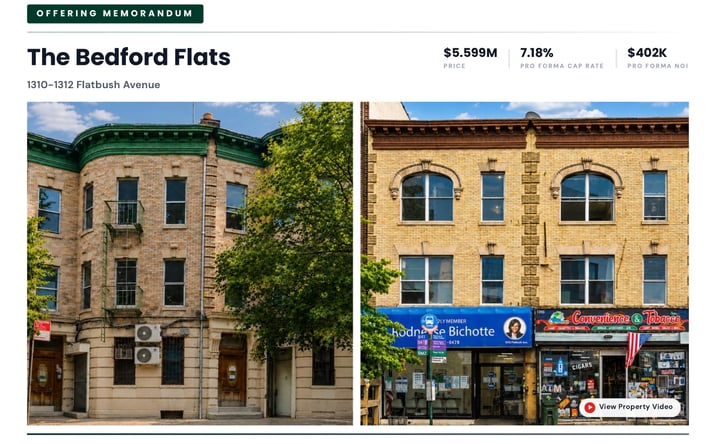 Pictures of Retail, Multifamily, Mixed Use property located at 1310-1312 Flatbush Avenue, Brooklyn, NY 11210 for sales - image #1
