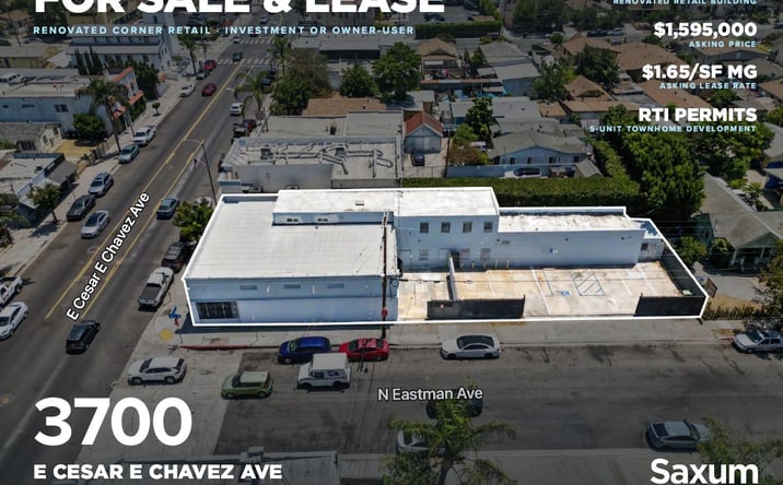 Pictures of Retail property located at 3700 East Cesar E Chavez Avenue, Los Angeles, CA 90063 for sales - image #1