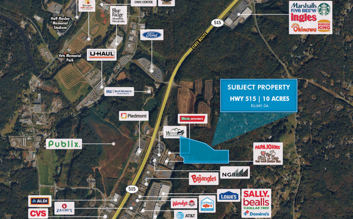 Pictures of Land property located at HIGHLAND XING, EAST ELLIJAY, GA 30536 for sales - image #1