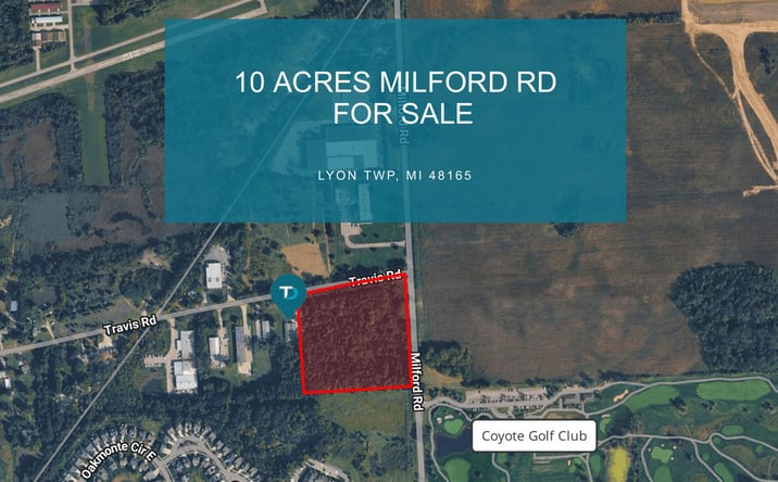 Pictures of Land property located at 57245 Travis Road, Lyon Township, MI 48165 for sales - image #1