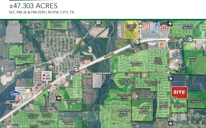 Pictures of Land property located at SEC FM-35 & FM-2595, Royse City, TX 75189 for sales - image #1