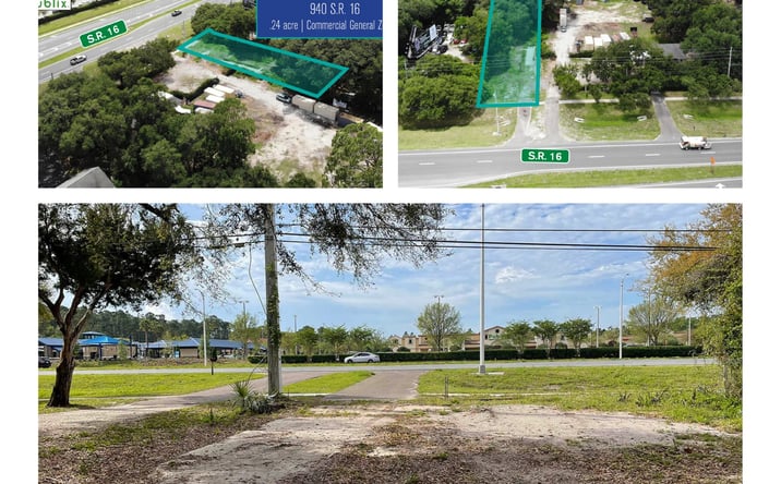 Pictures of Land property located at 940 Florida 16, St. Augustine, FL 32084 for sales - image #1