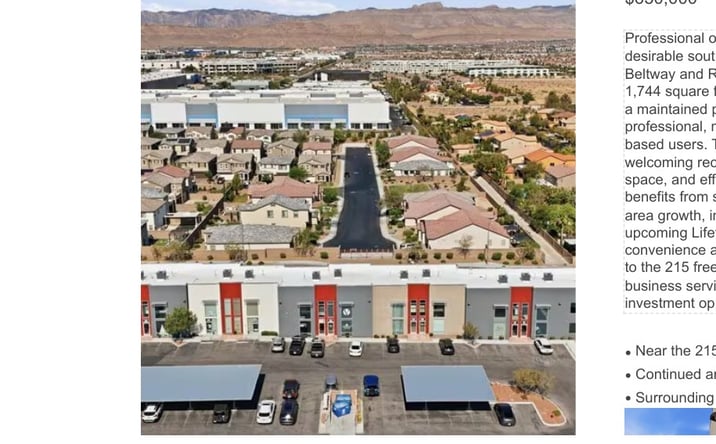 Pictures of Office property located at 7336 W Post Rd, Ste 108, Las Vegas, NV 89113 for sales - image #1