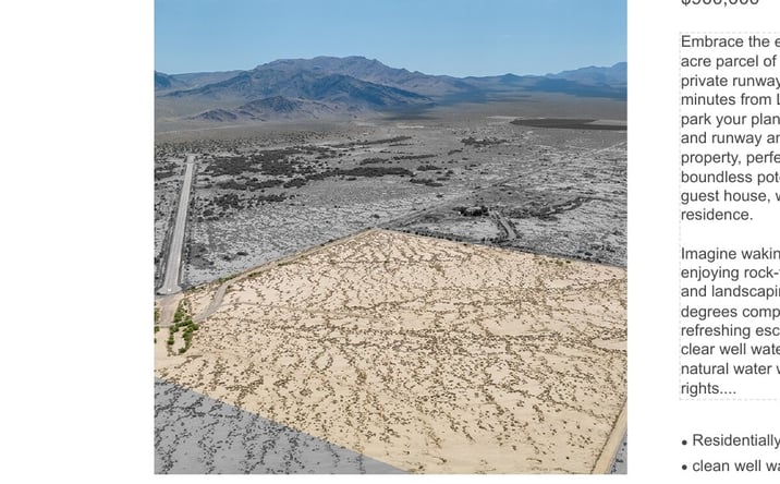 Pictures of Land property located at Cactus Rd & Brookmore Rd, Baker, CA 92309 for sales - image #1