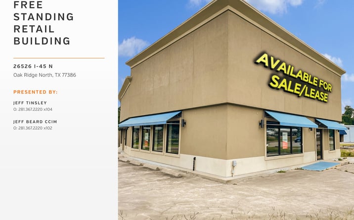 Pictures of Retail property located at 26526 I-45 N, Oak Ridge North, TX 77386 for sales - image #1