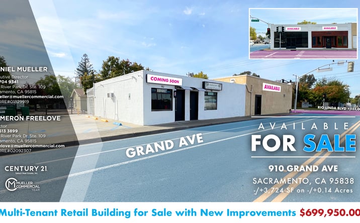 Pictures of Retail property located at 910 Grand Ave, Sacramento, CA 95838 for sales - image #1