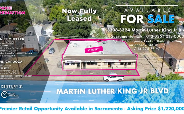 Pictures of Retail property located at 3308-3324 Martin Luther King Jr Blvd, Sacramento, CA 95817-3706 for sales - image #1