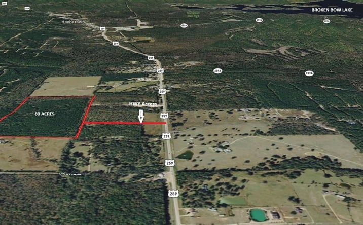 Pictures of Land property located at N US-259 Highway, Broken Bow, OK 74728 for sales - image #1