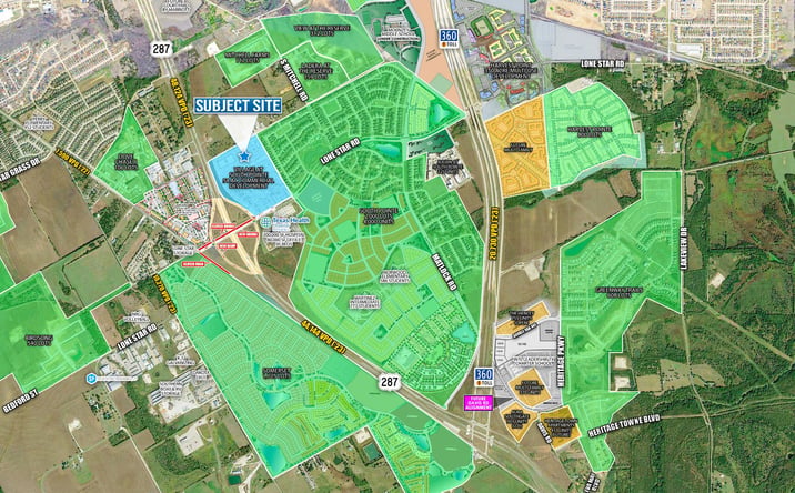 Pictures of Mixed Use, Land property located at NEQ Highway 287 & Lone Star Rd, Mansfield, TX 76063 for sales - image #1