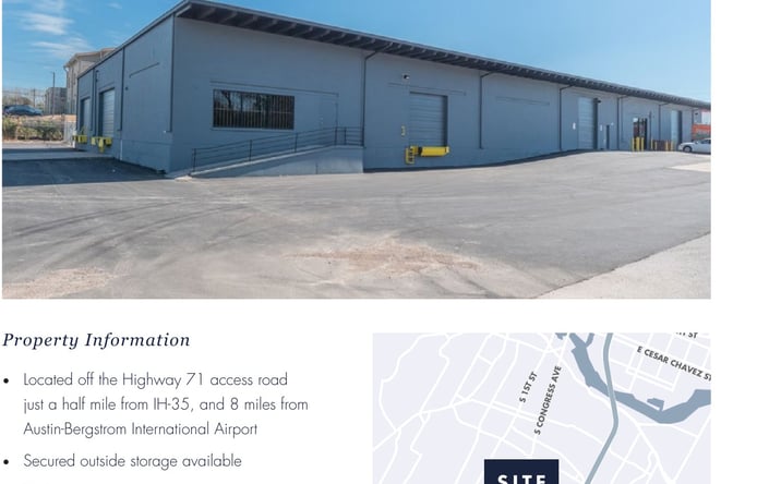 Pictures of Industrial property located at 3903 - 4001 Warehouse Row, Austin, TX 78704 for sales - image #1