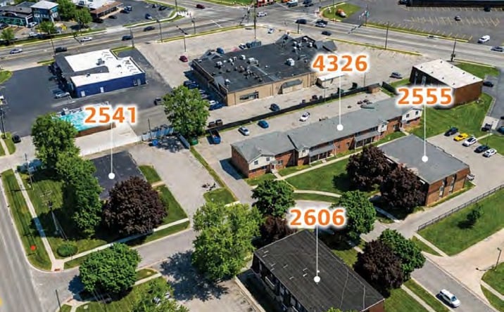 Pictures of Multifamily property located at 2541 Keygate, Toledo, OH 43614, 2555 Keygate, Toledo, OH 43614, 2606 Keygate, Toledo, OH 43614, 4326 Keygate, Toledo, OH 43614 for sales - image #1