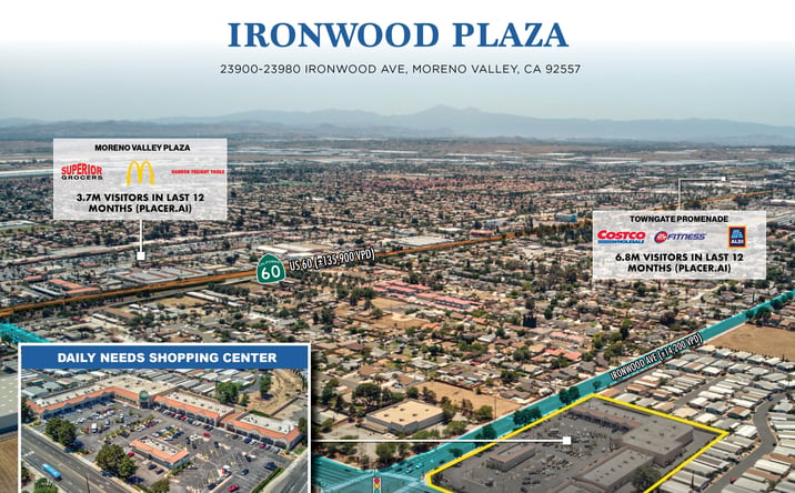 Pictures of Retail property located at 23900 Ironwood Avenue, Moreno Valley, CA 92557 for sales - image #1