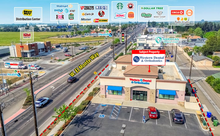 Pictures of Retail, Office property located at 285 W EL MONTE WAY, DINUBA, CA 93618-1555 for sales - image #1
