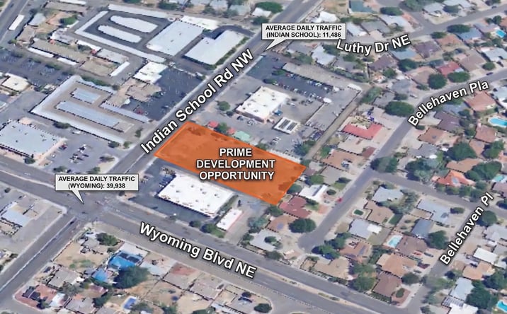 Pictures of Retail, Multifamily, Land property located at 8500 Indian School Rd. NE, Albuquerque, NM 87112 for sales - image #1