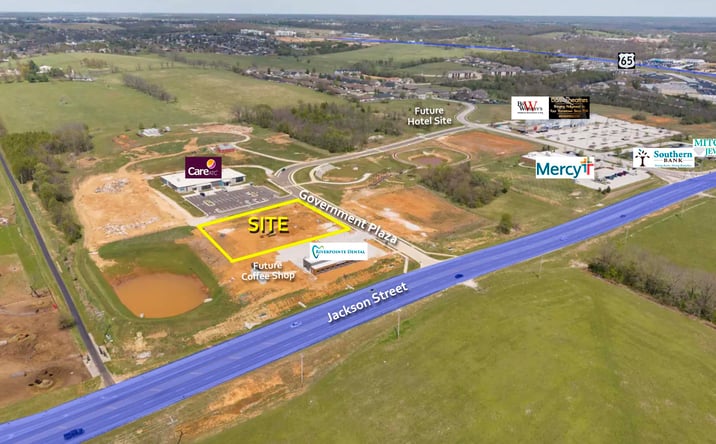 Pictures of Land property located at NWC West Jackson & North Government Plaza, Ozark, MO 65721 for sales - image #1