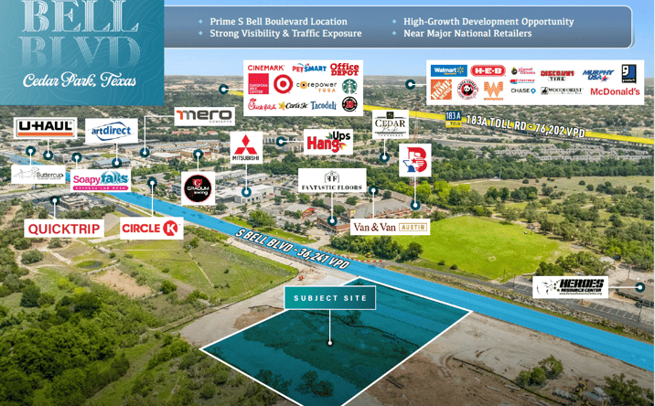 Pictures of Land property located at 977 South Bell Boulevard, Cedar Park, TX 78613 for sales - image #1