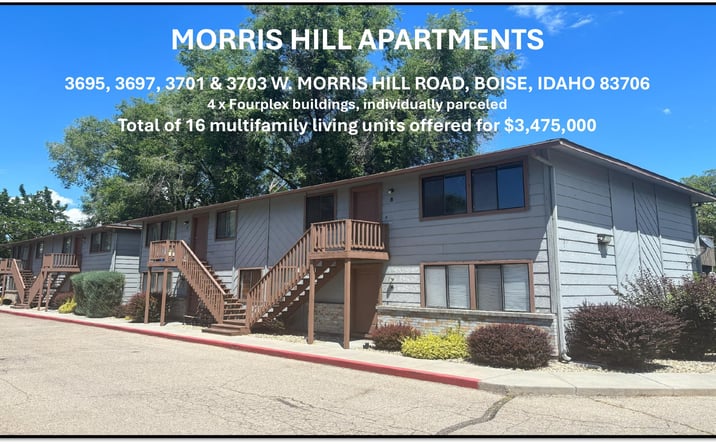 Pictures of Multifamily property located at 3695 West Morris Hill Road, Boise, ID 83706, 3697 W. Morris Hill Road, Boise, ID 83706, 3701 W. Morris Hill Road, Boise, ID 83706, 3703 W. Morris Hill Road, Boise, ID 83706 for sales - image #1