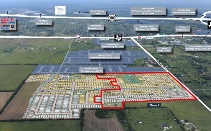 Pictures of Land property located at Hopkins Road, Krum, TX 76249 for sales - image #1
