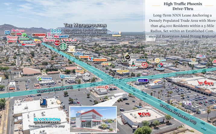 Pictures of Retail property located at 3510 West Peoria Avenue, Phoenix, AZ 85029 for sales - image #1