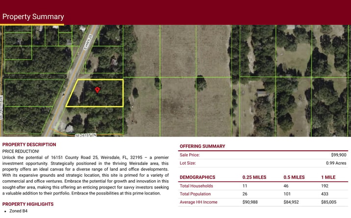 Pictures of Land property located at 16151 County Road 25, Weirsdale, FL 32195 for sales - image #1