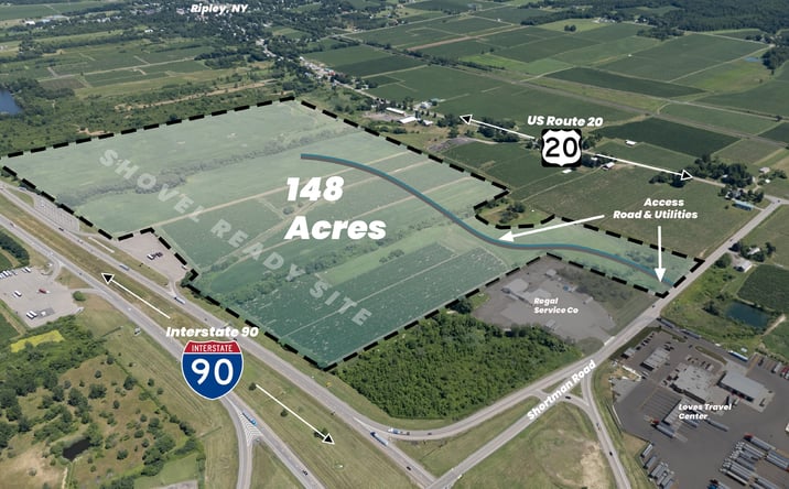 Pictures of Land property located at I-90 Veterans Memorial Commerce Park, Ripley, NY 14775 for sales - image #1