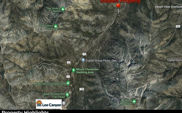 Pictures of Land property located at Lee Canyon Rd, Las Vegas, NV 89124 for sales - image #1