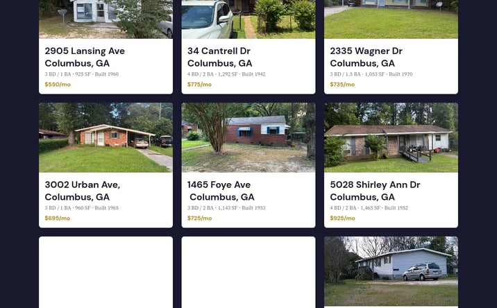Pictures of Multifamily property located at Lansing Avenue, Columbus, GA 31907, 34th Street, Columbus, GA 31904, 2335 Wagner Dr, Columbus, GA 31907-3419, 3002 Urban Ave, Columbus, GA 31907-6824, 1465 Foye Ave, Columbus, GA 31903-2365, 5028 Shirley Ann Dr, Columbus, GA 31907-6037, 1904 10th Avenue South, Phenix City, AL 36867, 4165 Bellamy St, Columbus, GA 31903-2372, 4001 3rd Avenue, Columbus, GA 31904 for sales - image #1