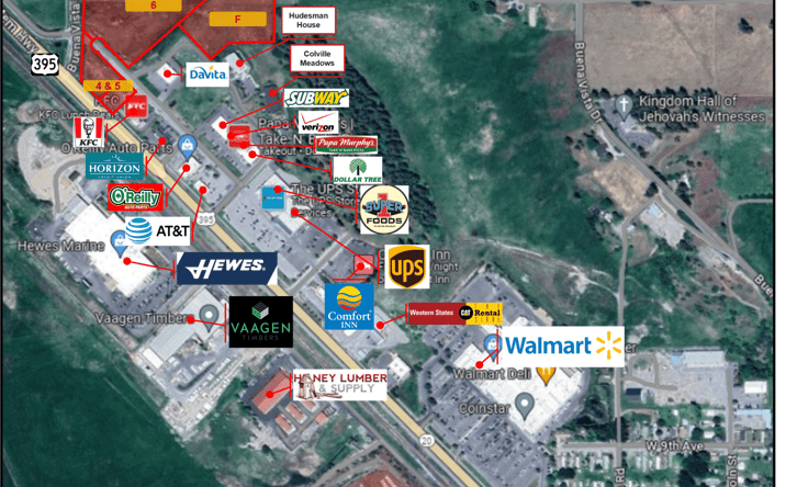 Pictures of Land, Retail property located at Hwy395 & Buena Vista - Lot B, Spokane, WA 99114 for sales - image #1